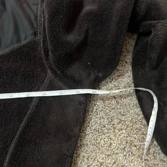 Danskin Ski Fuzzy Full Zip Cozy Jacket Thermal Womens Black Layering Soft Shag - Picture 4 of 10